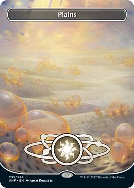Plains 235 Borderless (Unfinity)  - Foil