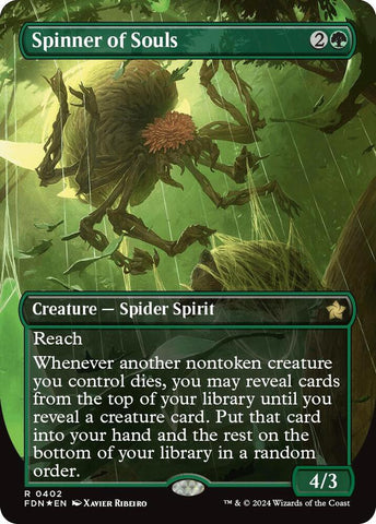 Spinner of Souls Borderless Mana Foil (Foundations)  - Foil