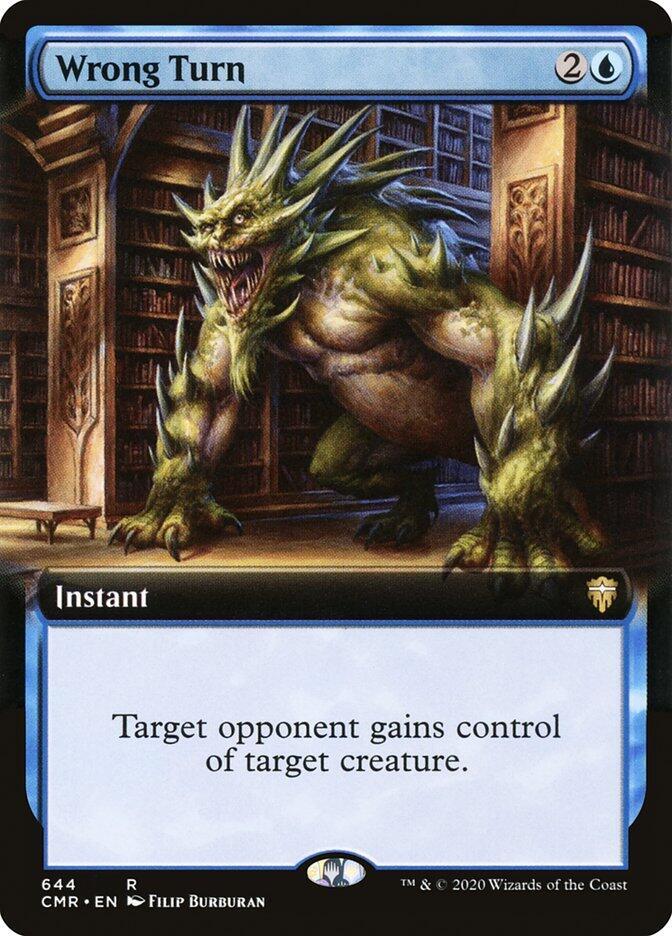 Wrong Turn 644 (Commander Legends)  - Extended Art Foil