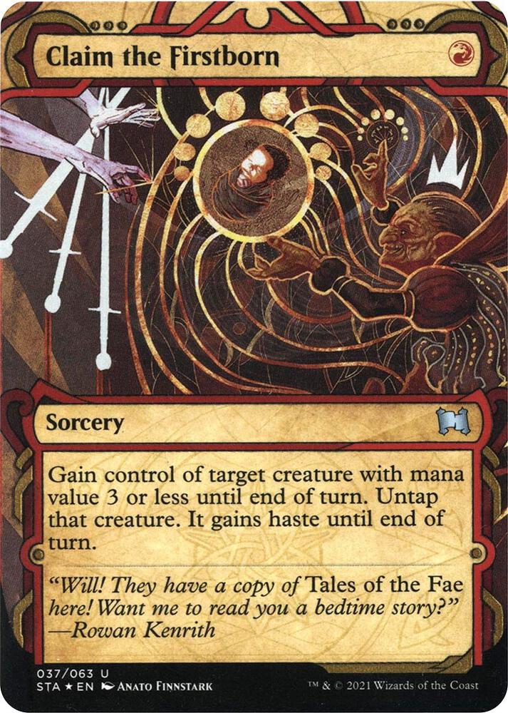 Claim the Firstborn Foil Etched (Strixhaven: Mystical Archives)  - Foil