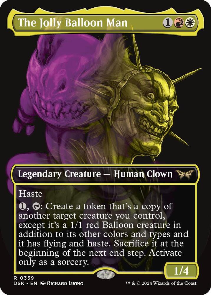 The Jolly Balloon Man 359/286 (Duskmourn: House of Horror)  - Borderless