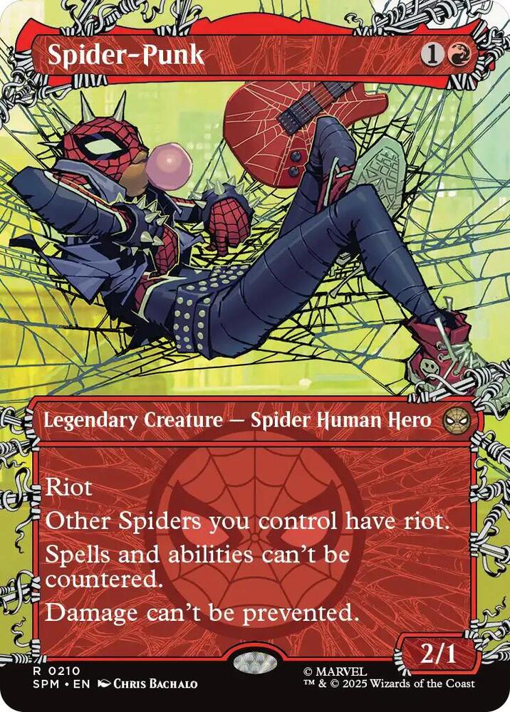 Spider Punk 0210 Borderless 210 (Marvel's Spider-Man)  - Showcase Foil