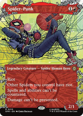 Spider Punk 0210 Borderless 210 (Marvel's Spider-Man)  - Showcase Foil
