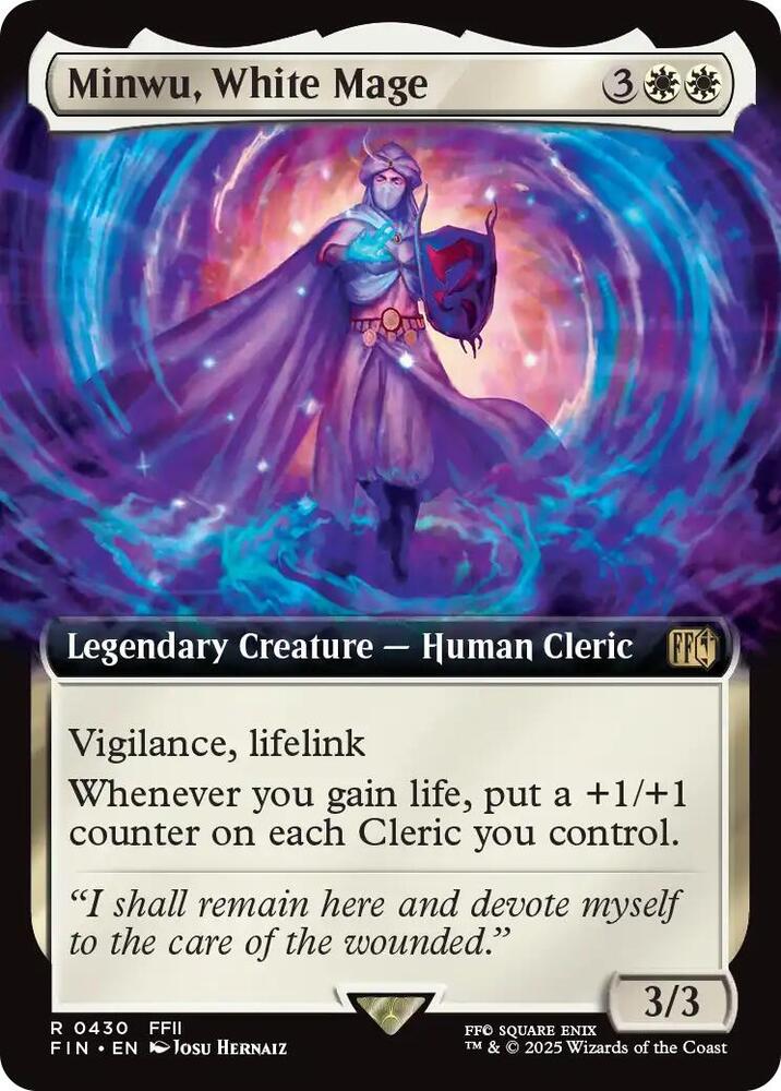 Minwu, White Mage 430/309 (FINAL FANTASY)  - Extended Art
