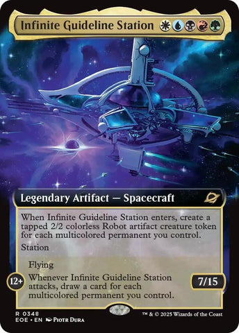 Infinite Guideline Station Extended Art (Edge of Eternities)  - Foil