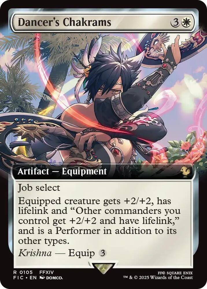 Dancers Chakrams Extended Art (Commander: FINAL FANTASY)  - Foil