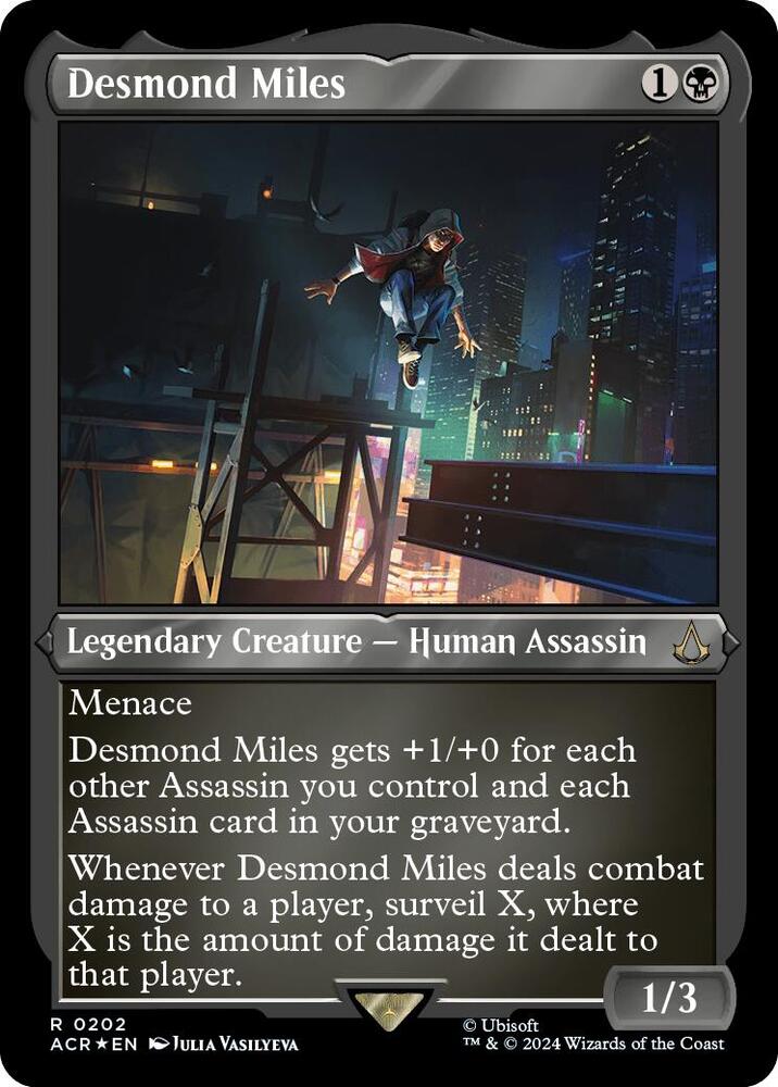 Desmond Miles Foil Etched (Universes Beyond: Assassin's Creed)  - Foil