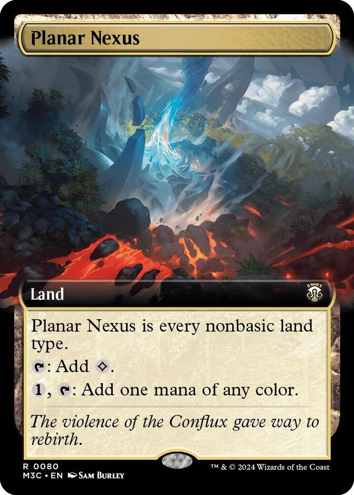 Planar Nexus 80/411 (Commander: Modern Horizons 3)  - Extended Art Ripple Foil