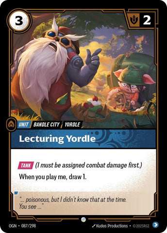 Lecturing Yordle (Origins)  - Foil