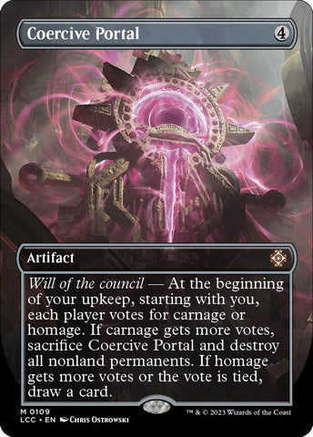 Coercive Portal Borderless (Commander: The Lost Caverns of Ixalan)  - Foil