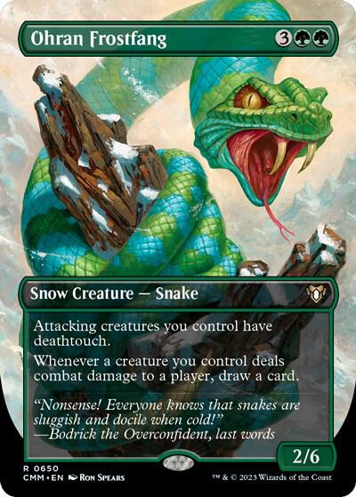Ohran Frostfang Borderless (Commander Masters) 