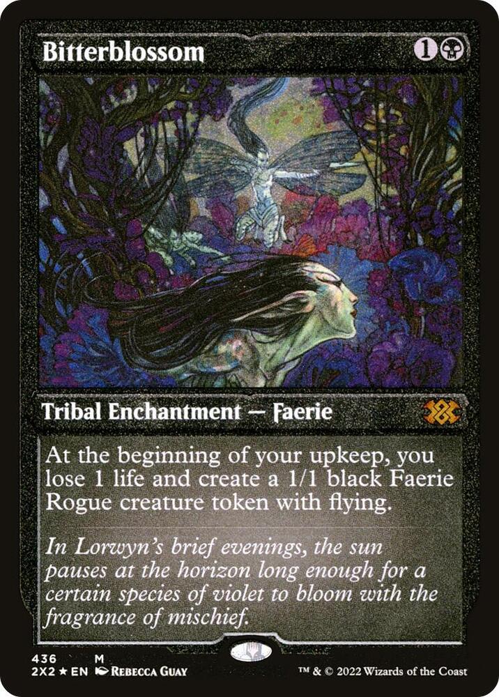 Bitterblossom Foil Etched 436 (Double Masters 2022)  - Foil