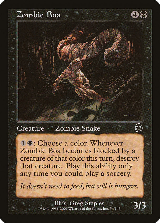 Zombie Boa (Apocalypse)  - Foil