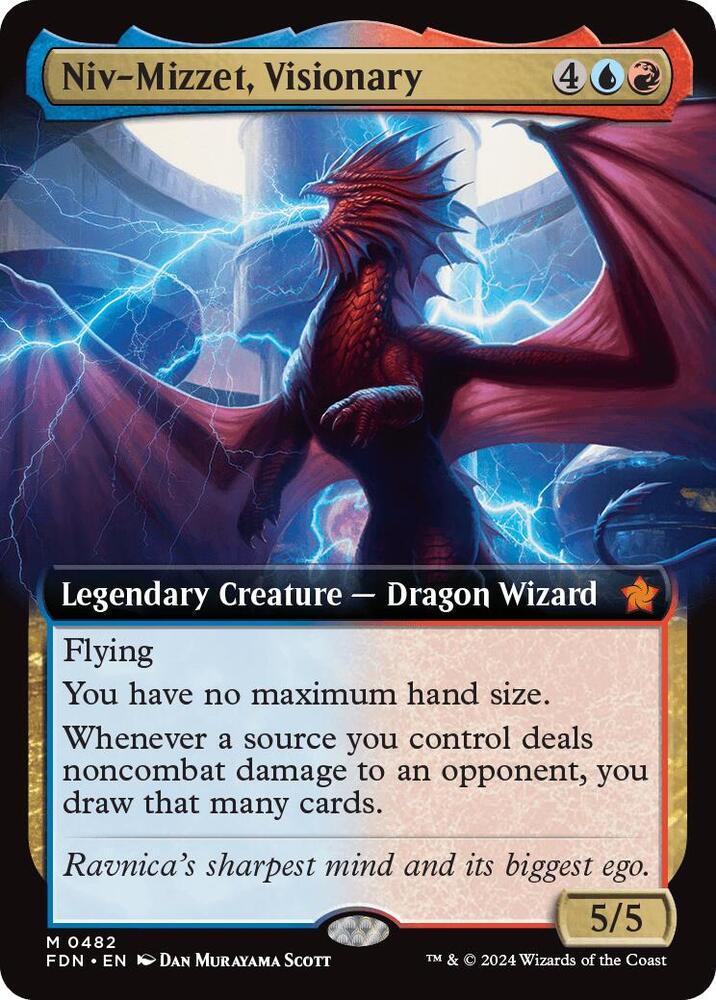 Niv Mizzet Visionary Extended Art (Foundations) 
