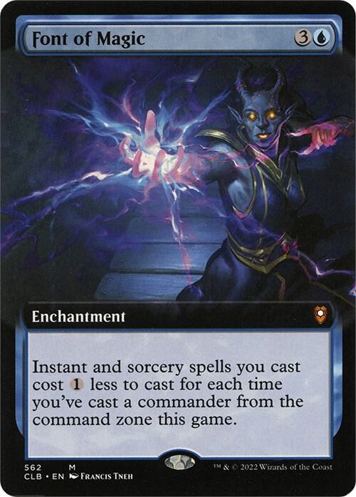 Font of Magic Extended Art 562/361 (Commander Legends: Battle for Baldur's Gate)  - Foil