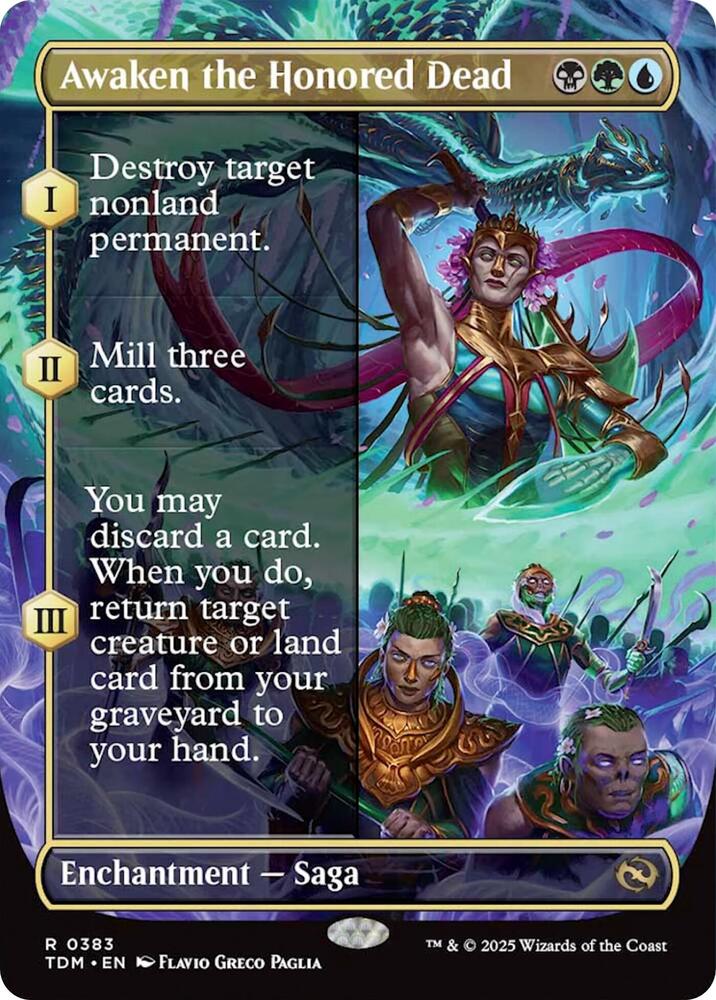 Awaken the Honored Dead 383 (Tarkir: Dragonstorm)  - Borderless