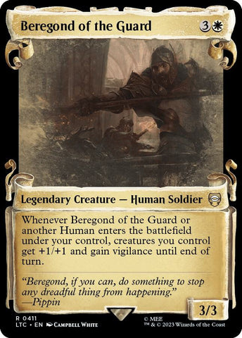 Beregond of the Guard 411 (Commander: The Lord of the Rings: Tales of Middle-earth)  - Showcase Scroll Foil