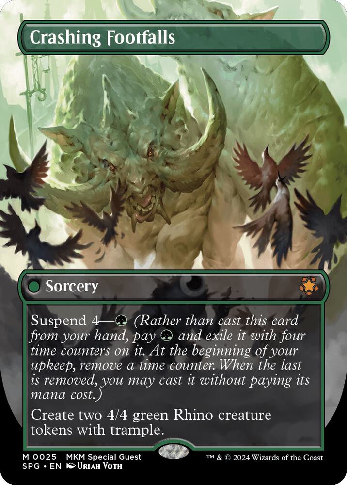 Crashing Footfalls Borderless (Special Guests)  - Foil