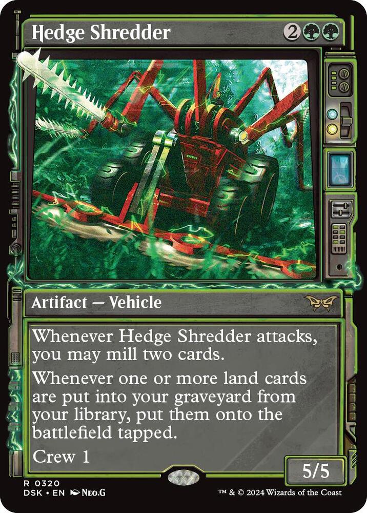 Hedge Shredder Showcase (Duskmourn: House of Horror)  - Foil