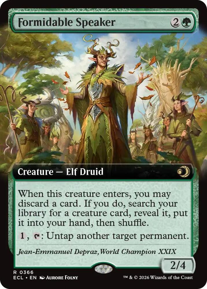 Formidable Speaker Extended Art (Lorwyn Eclipsed)  - undefined