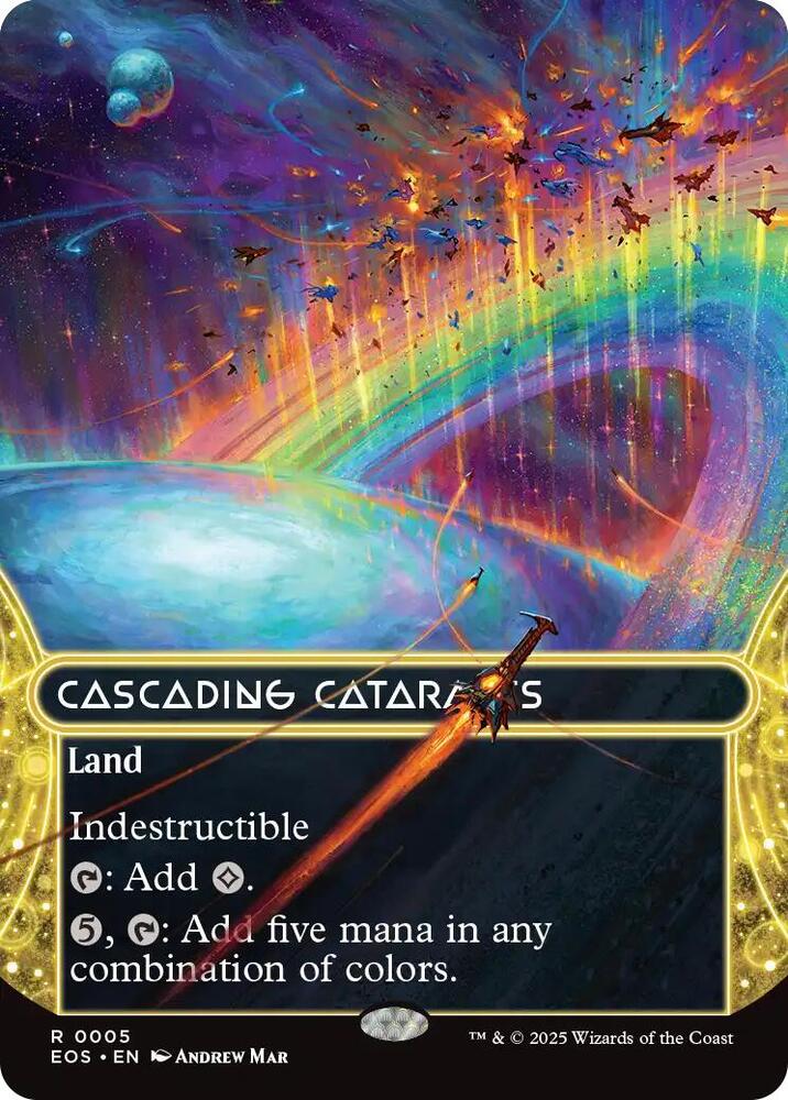 Cascading Cataracts 0005 Borderless (Edge of Eternities: Stellar Sights) 