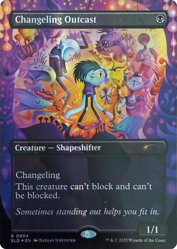 Changeling Outcast Rainbow Foil (Secret Lair Drop Series)  - Foil