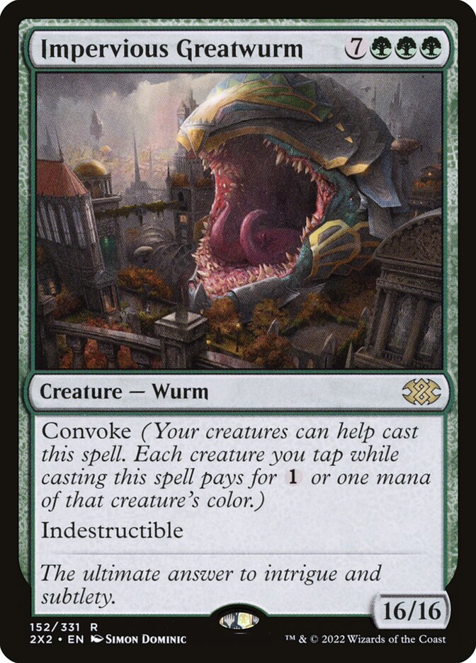 Impervious Greatwurm (Double Masters 2022)  - Foil