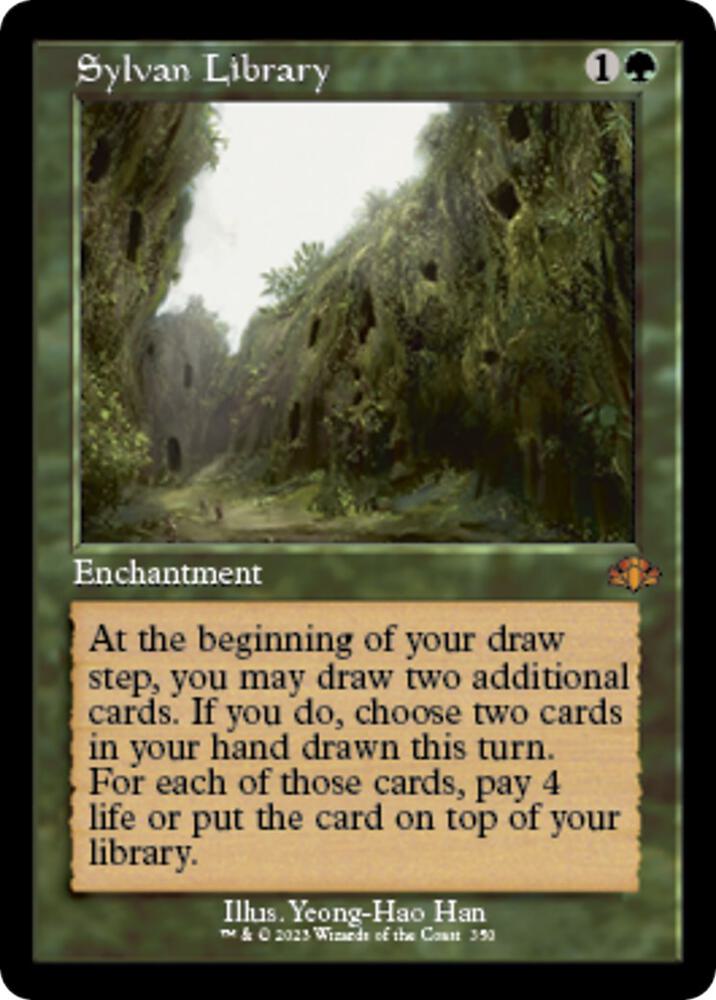 Sylvan Library Retro Frame (Dominaria Remastered)  - Foil