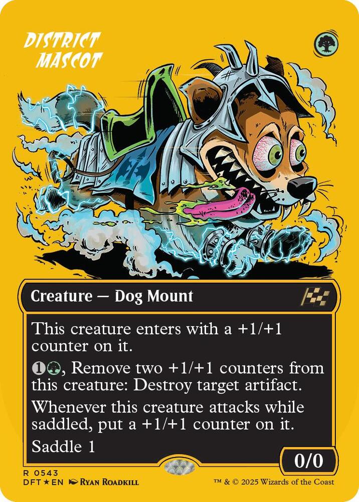 District Mascot Borderless First Place Foil (Aetherdrift)  - Foil