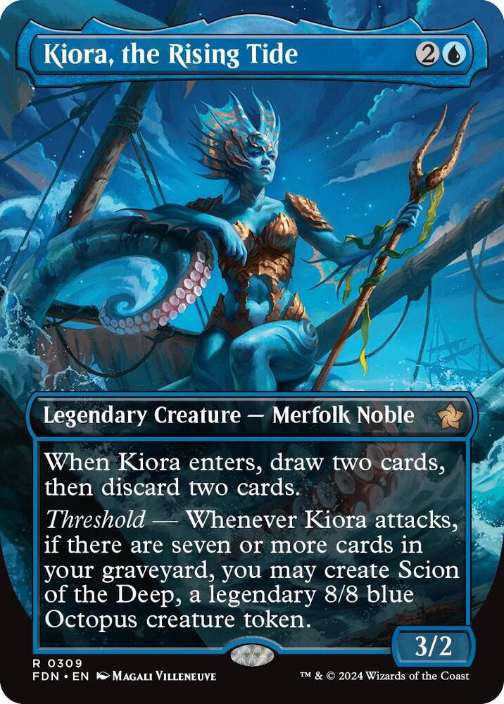 Kiora the Rising Tide Borderless (Foundations) 