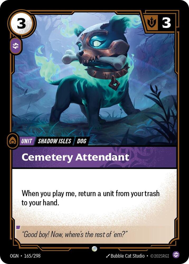 Cemetery Attendant (Origins)  - Foil