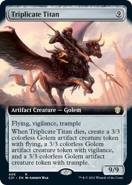 Triplicate Titan Extended Art (Commander 2021) 