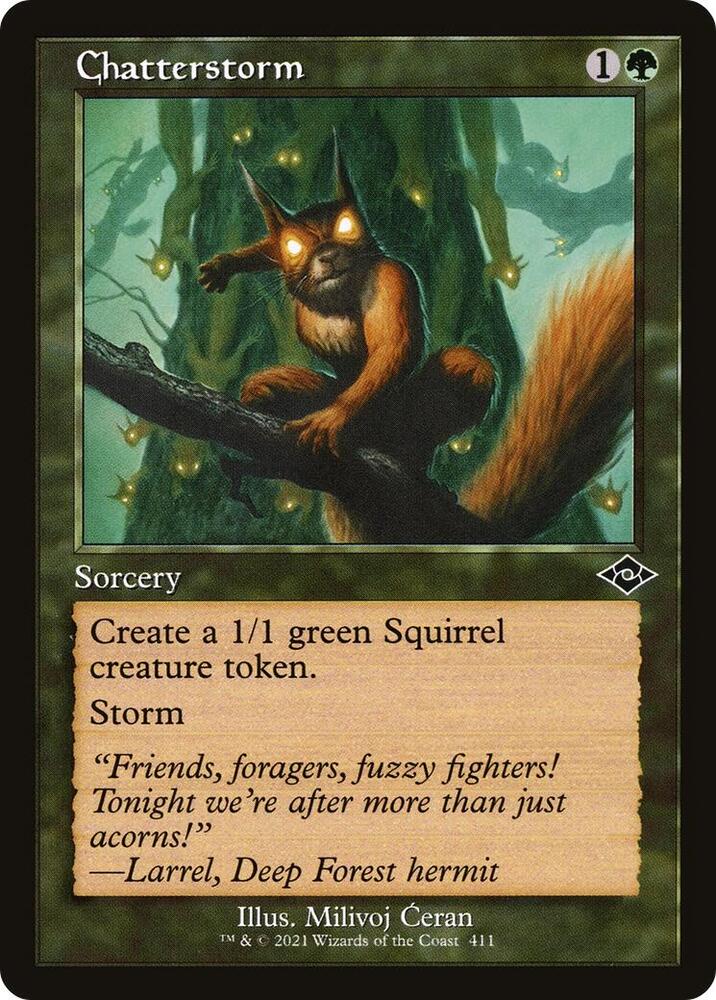 Chatterstorm Retro Frame 411 (Modern Horizons 2)  - Foil
