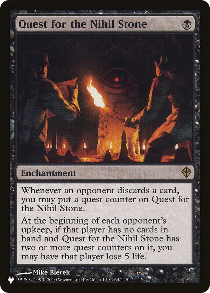 Quest for the Nihil Stone (The List Reprints) 