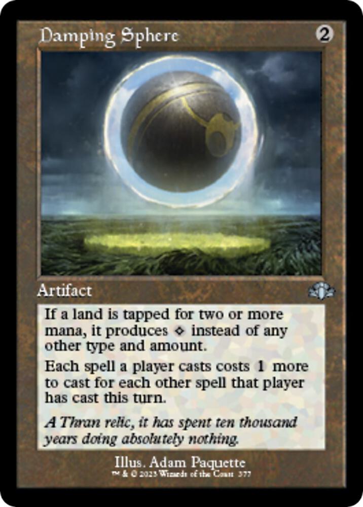 Damping Sphere Retro Frame (Dominaria Remastered)  - Foil