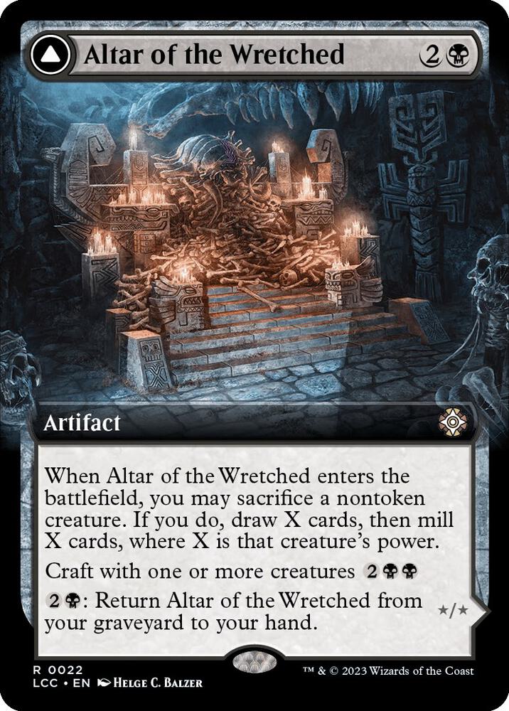 Altar of the Wretched Extended Art (Commander: The Lost Caverns of Ixalan)  - Foil