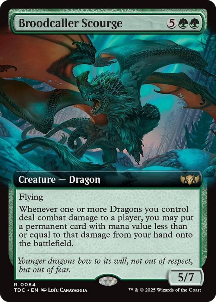 Broodcaller Scourge Extended Art (Commander: Tarkir: Dragonstorm) 