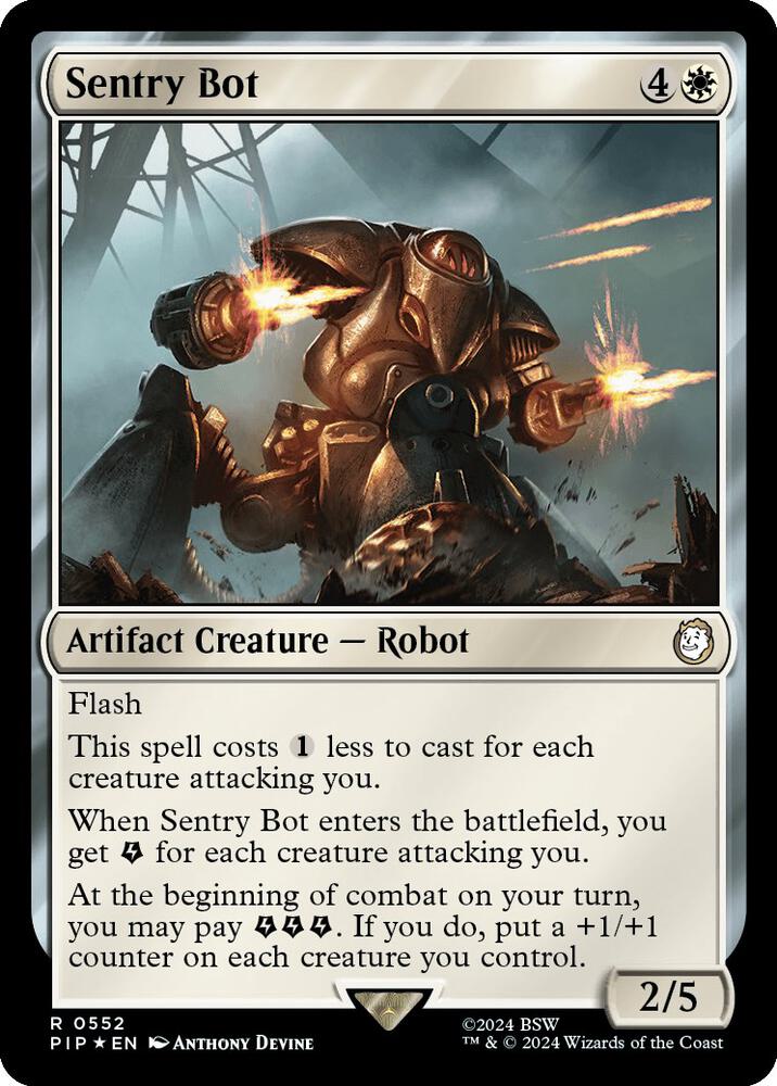 Sentry Bot Surge Foil (Universes Beyond: Fallout)  - Foil