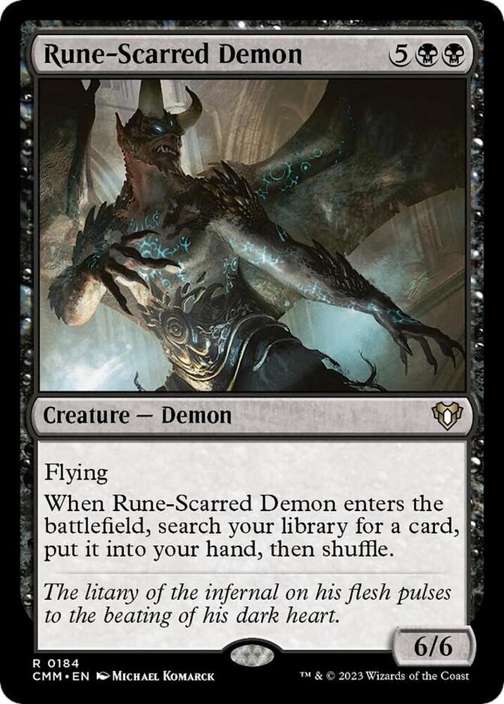 Rune-Scarred Demon 184/451 (Commander Masters) 