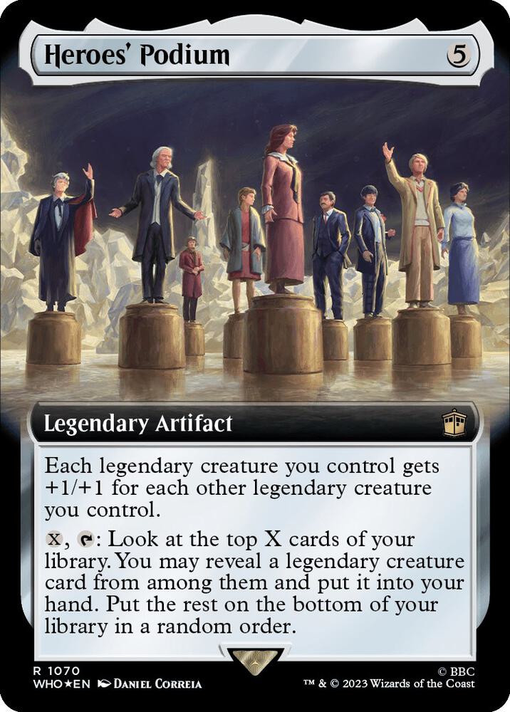 Heroes Podium Extended Art Surge Foil (Universes Beyond: Doctor Who)  - Foil