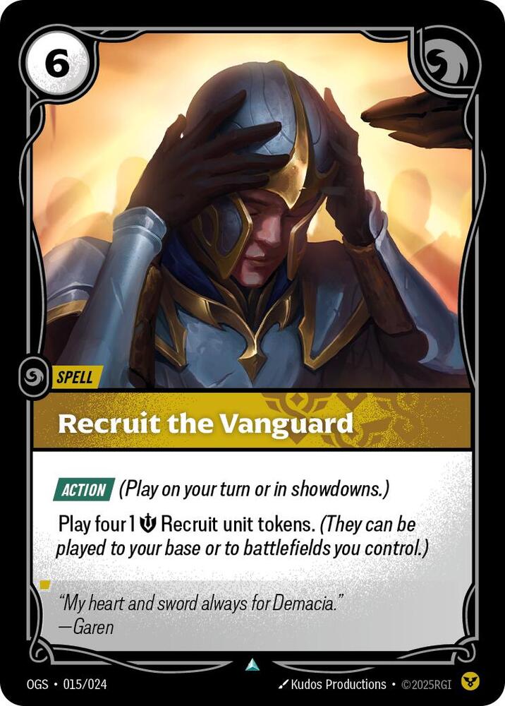 Recruit the Vanguard 015/024 (Origins: Proving Grounds) 