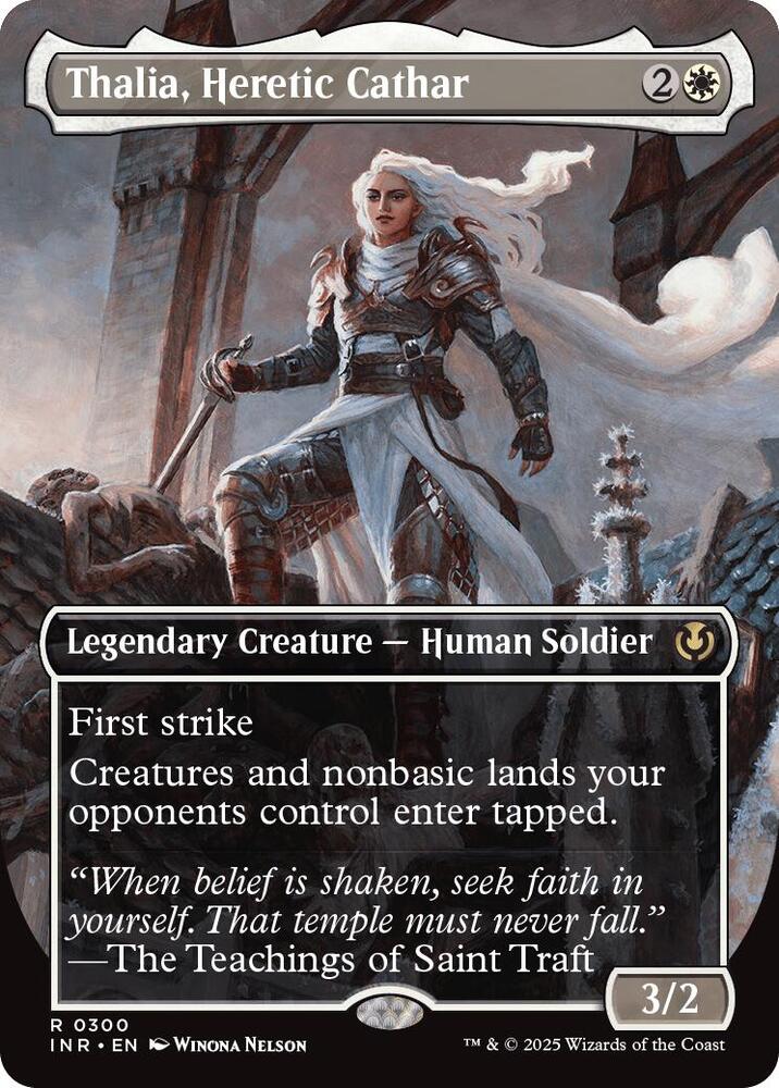 Thalia Heretic Cathar Borderless (Innistrad Remastered)  - Foil