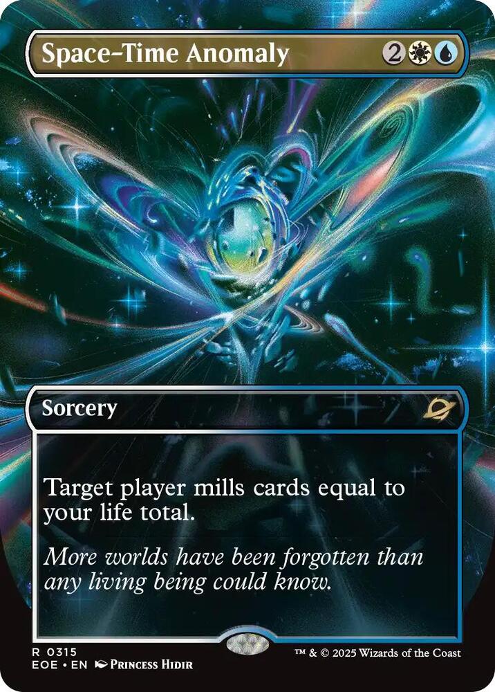 Space Time Anomaly Borderless (Edge of Eternities)  - Foil