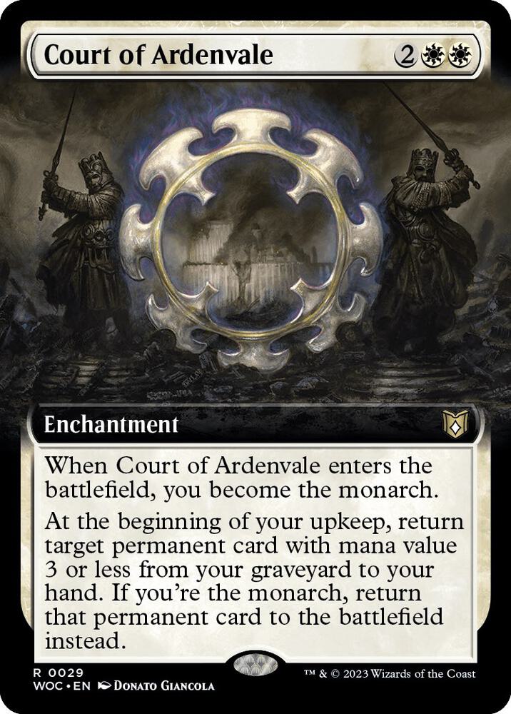 Court of Ardenvale Extended Art (Commander: Wilds of Eldraine)  - Foil