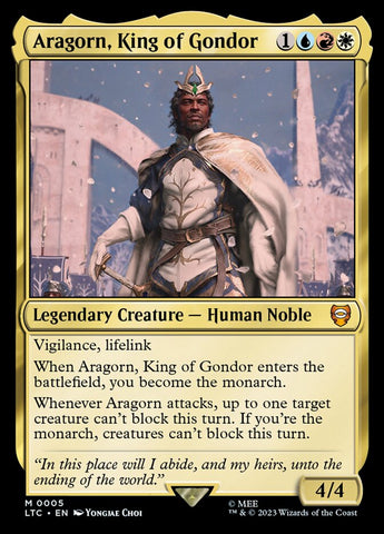 Aragorn, King of Gondor 5 (Commander: The Lord of the Rings: Tales of Middle-earth) 