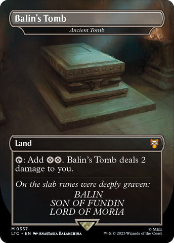 Balins Tomb Ancient Tomb (Commander: The Lord of the Rings: Tales of Middle-earth)  - Foil