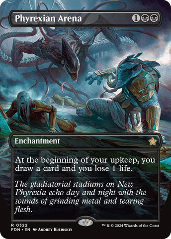 Phyrexian Arena Borderless (Foundations)  - Foil