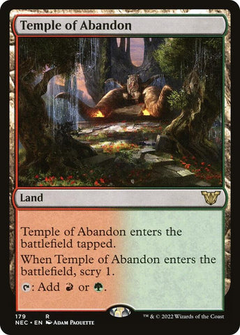 Temple of Abandon 179 (Commander: Kamigawa: Neon Dynasty) 
