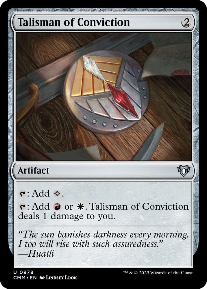 Talisman of Conviction 978/451 (Commander Masters) 