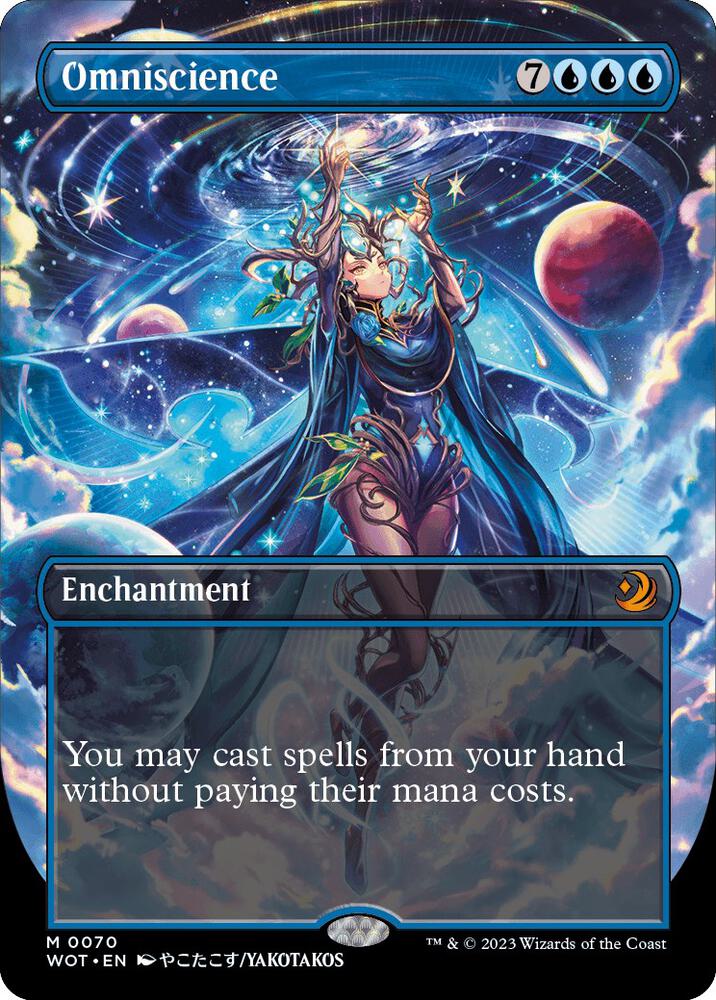 Omniscience Anime Borderless (Wilds of Eldraine: Enchanting Tales) 